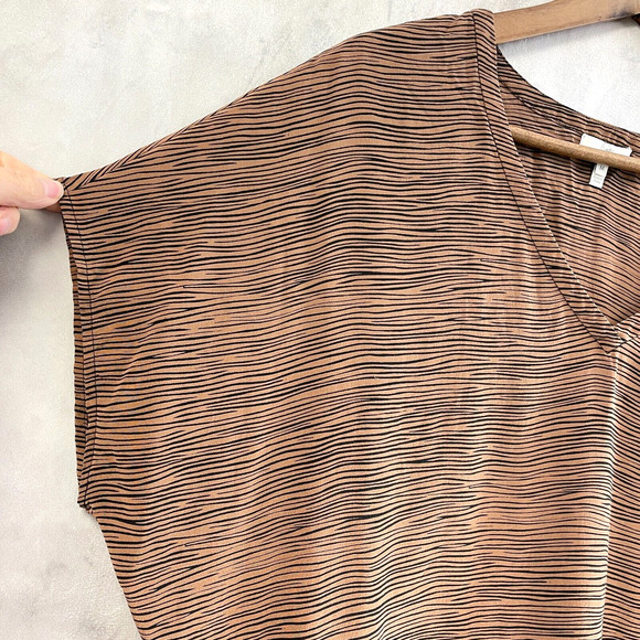 Joie‎ Silk Boxy Shell Blouse Womens Medium Minimalist Lagenlook Oversized J108 - Picture 2 of 8